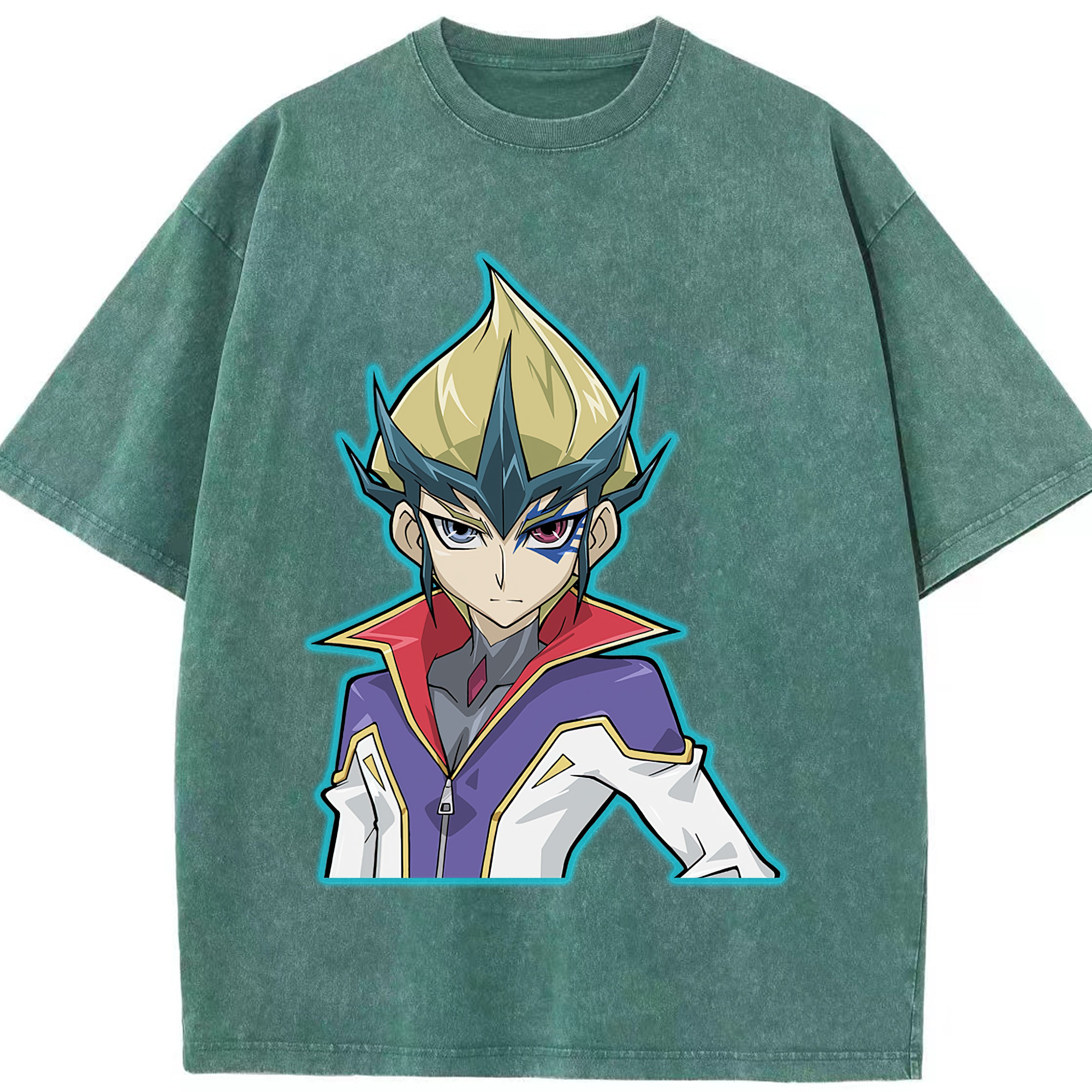 （画像用） 遊☆戯☆王 Yu-Gi-Oh! 綿100% ヴィンテージ風 半袖Tシャツ（フロントプリント）